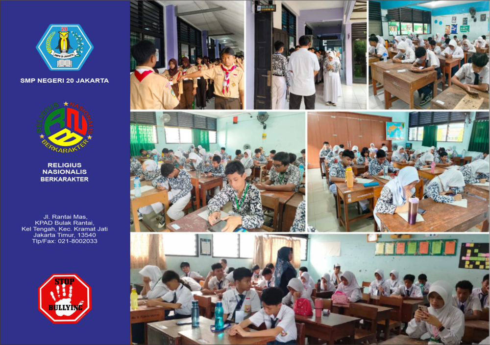 SMPN 20 Jakarta Sukses Laksanakan ASAT Kelas 7 dan 8 Menggunakan CBT Offline Berbasis HP