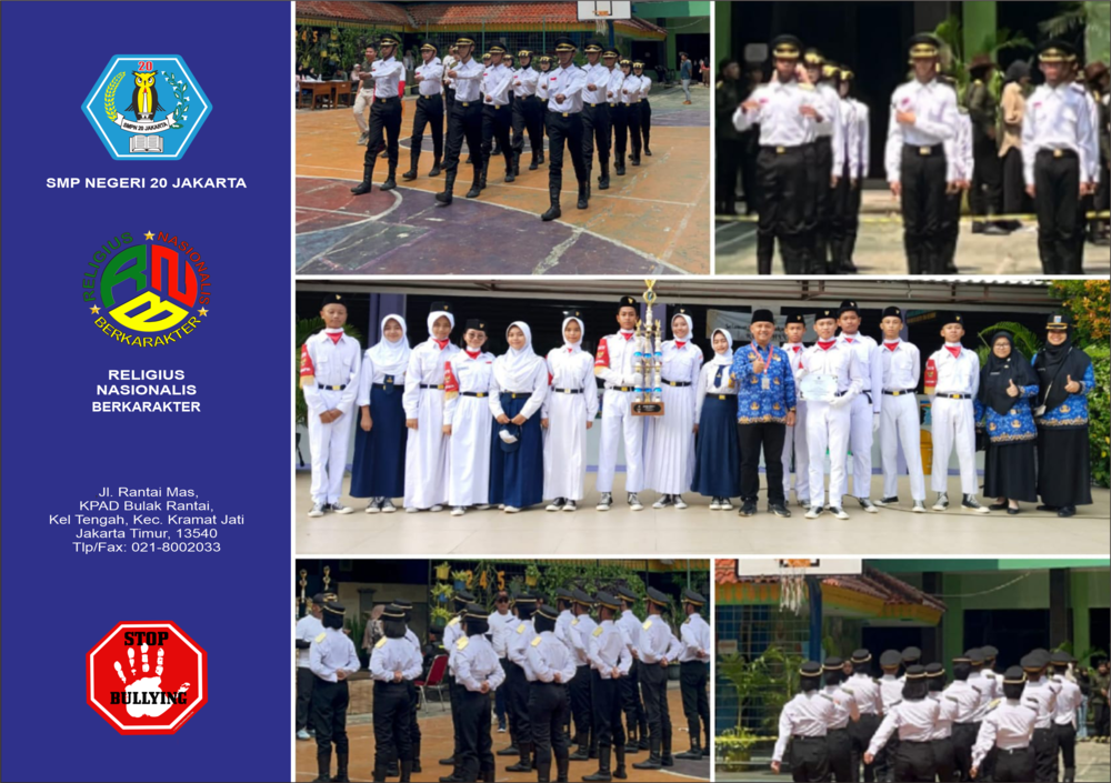 Tim Paskibra SMPN 20 Jakarta Raih Juara Bina 1 di Ajang AKABSI Tingkat Se-Jabodetabek