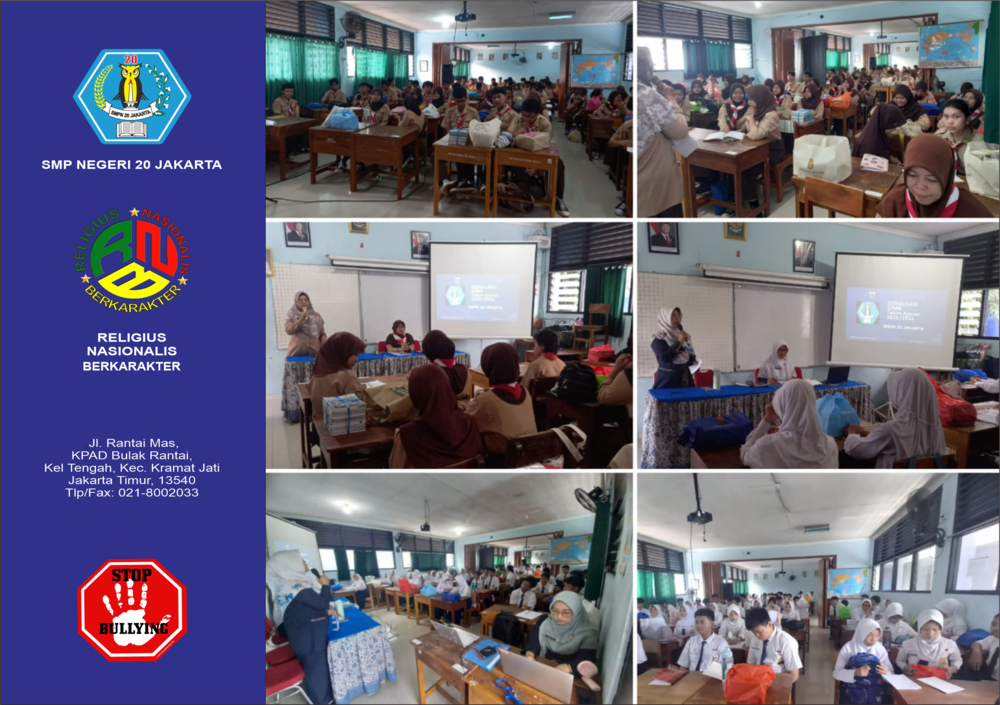 SMPN 20 Jakarta Laksanakan Sosialisasi SPMB Tahun Ajaran 2025–2026 untuk Peserta Didik Kelas 9