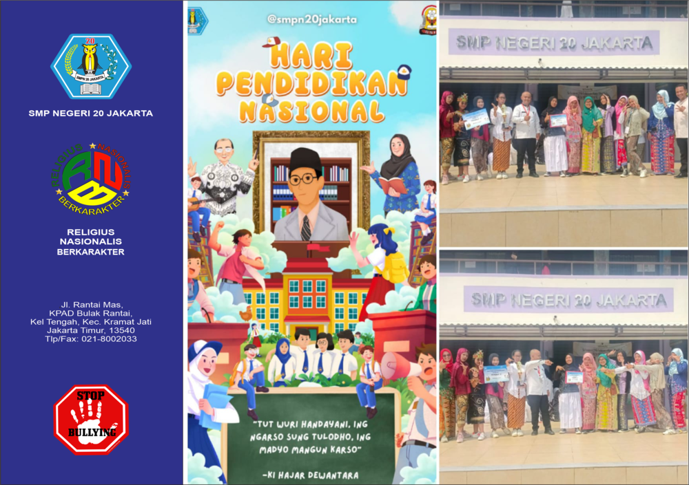 SMPN 20 Jakarta Gelar Upacara Peringatan Hardiknas 2025, Kepala Sekolah Bacakan Amanat Mendikdasmen